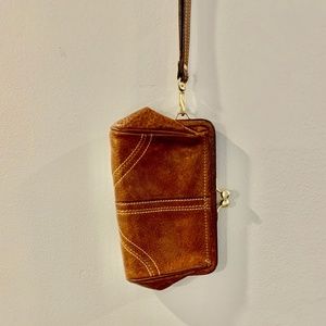 Coach leather wristlet